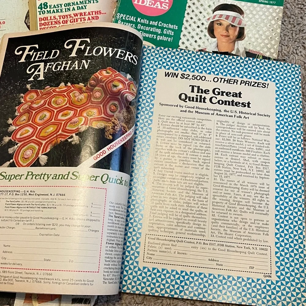 Five Vintage Needlecraft‎ Magazines